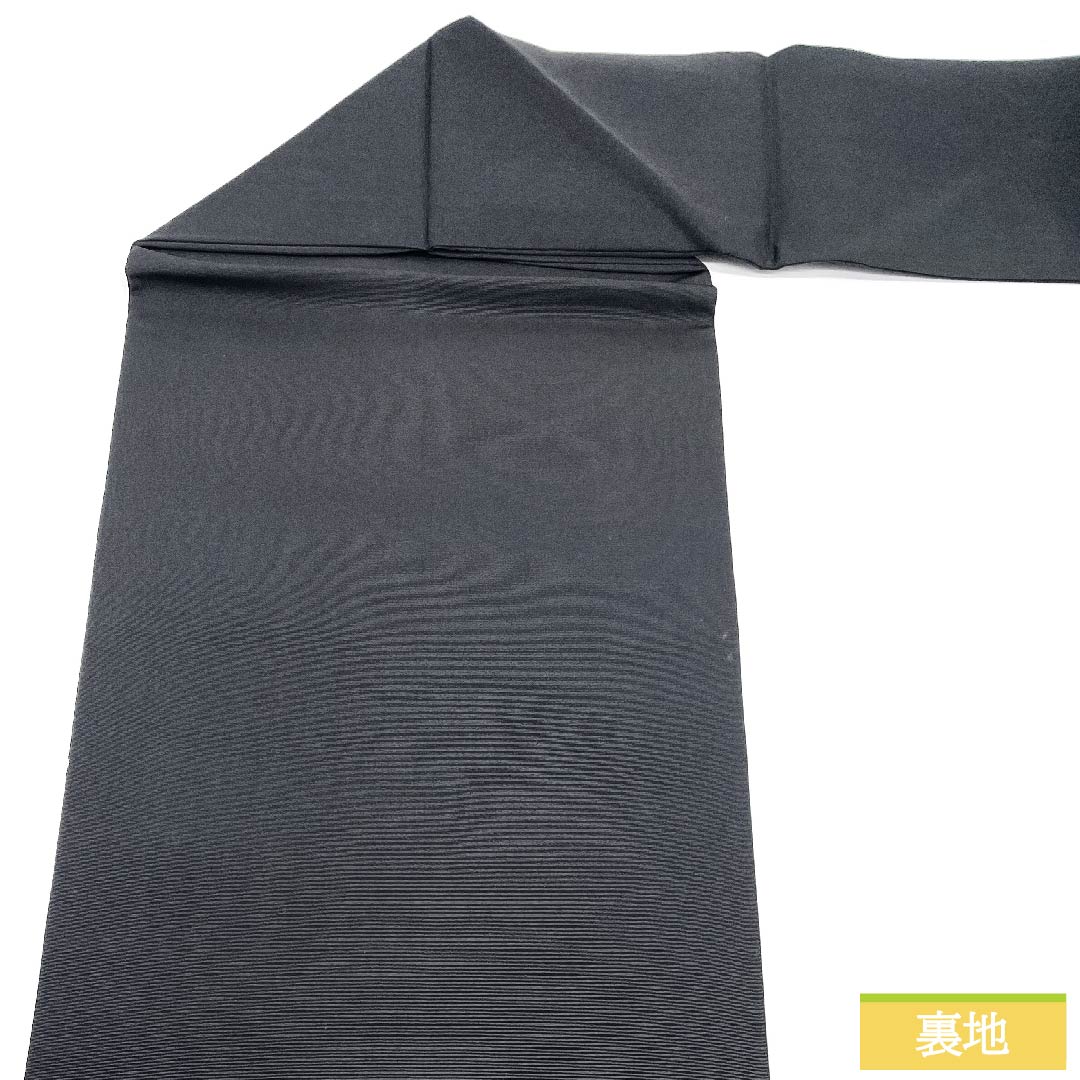 名古屋帯 黒色 抽象模様 帯丈363cm 正絹 Sランク ポイント柄 カジュアル 黒系 1124005952310 名古屋仕立て