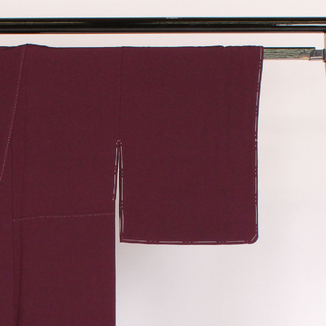 Plain color, Length 153.5cm, Sleeve length 63cm, Lined, Pure silk, A rank, Purple, 1114000033120