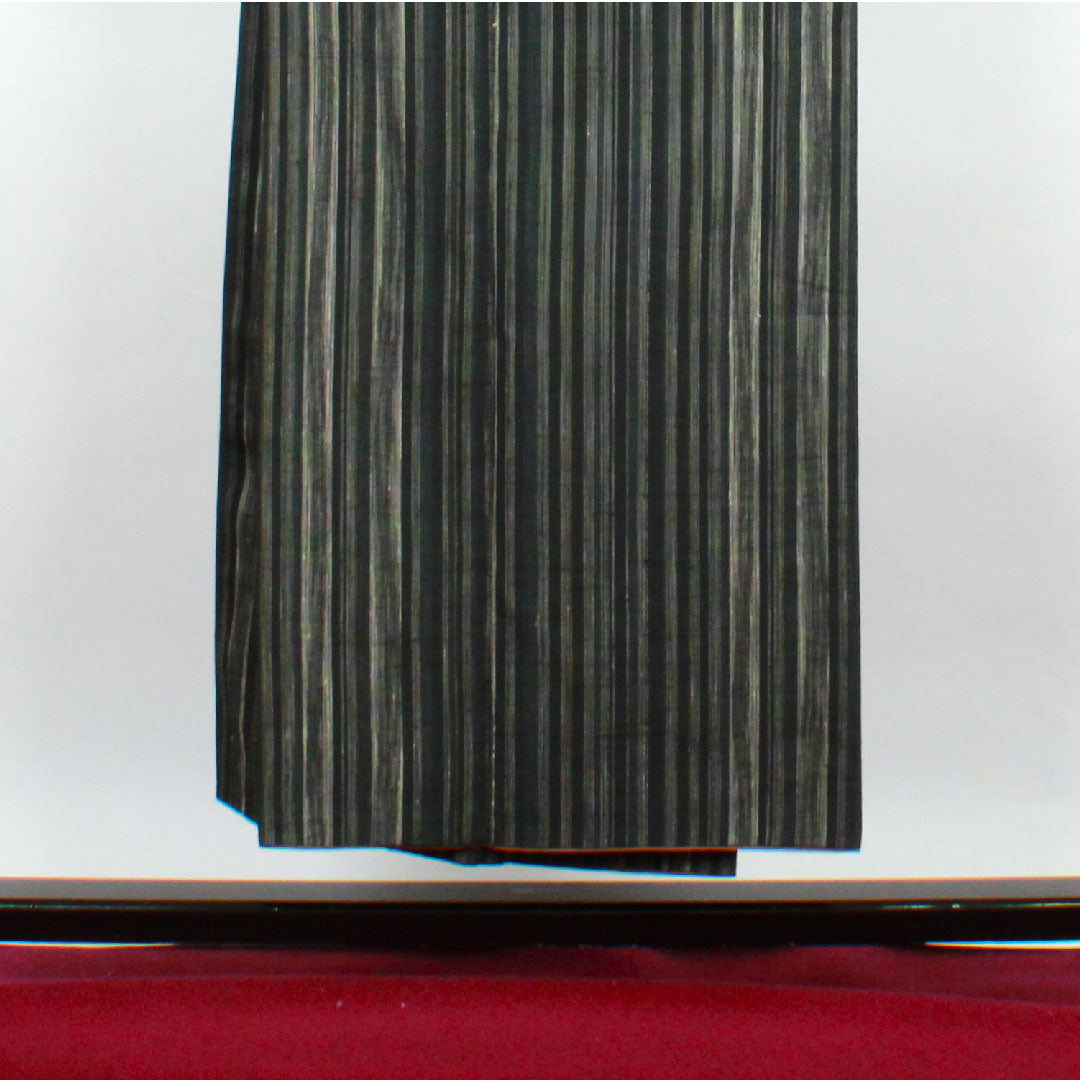 Tsumugi Length 150cm Sleeve length 65cm Striped Tokamachi Tsumugi Pure silk A rank Awase Gradation 1116001833199