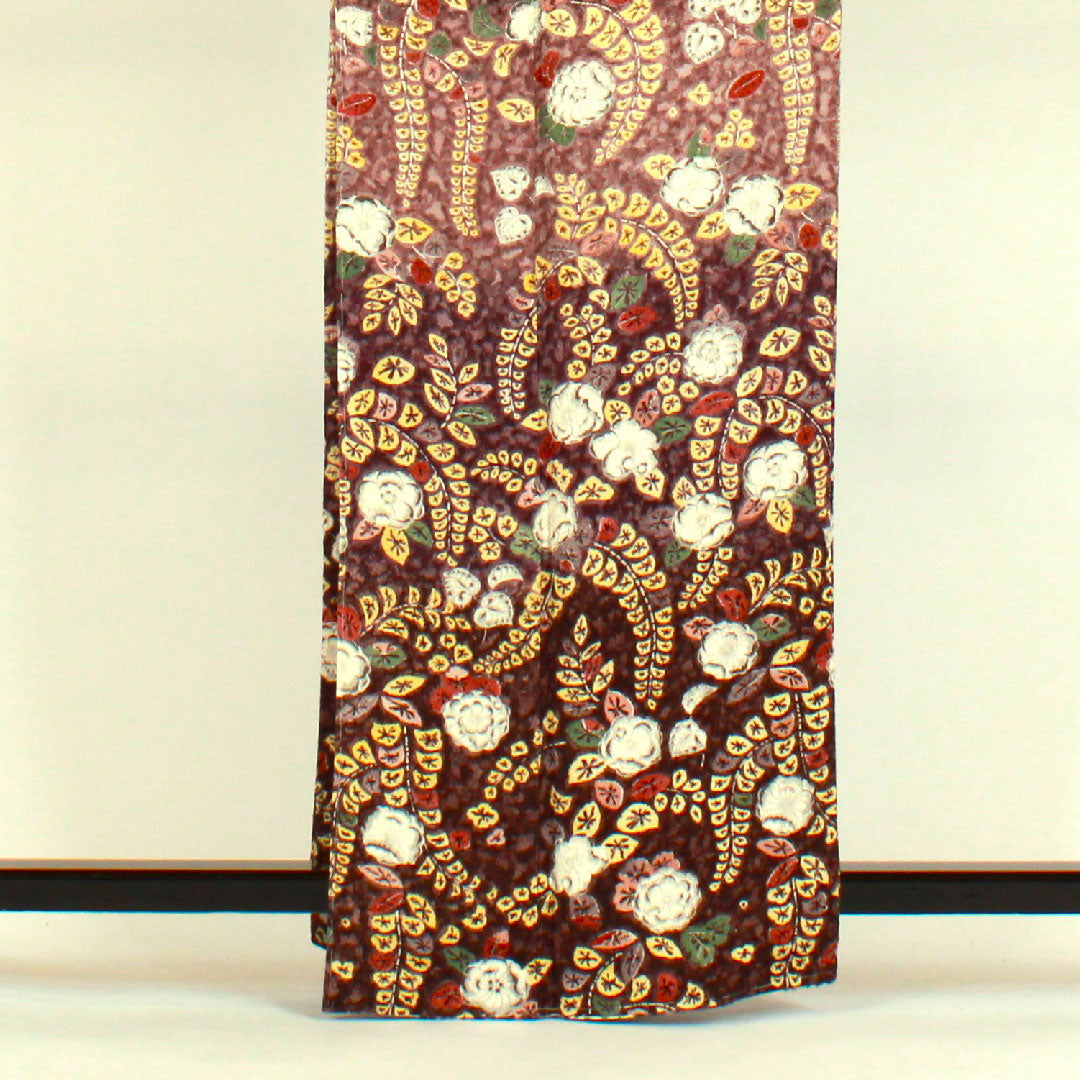 小紋 身丈163.5cm 裄丈64cm 袷  辻ヶ花 正絹 Aランク 紫系 1115000433320