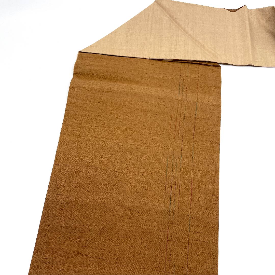 Nagoya obi, brown, hairpin, tsugegushi, dyed obi, obi length 372cm, pure silk, S rank, point pattern, casual, brown, 1124003162314, Nagoya style