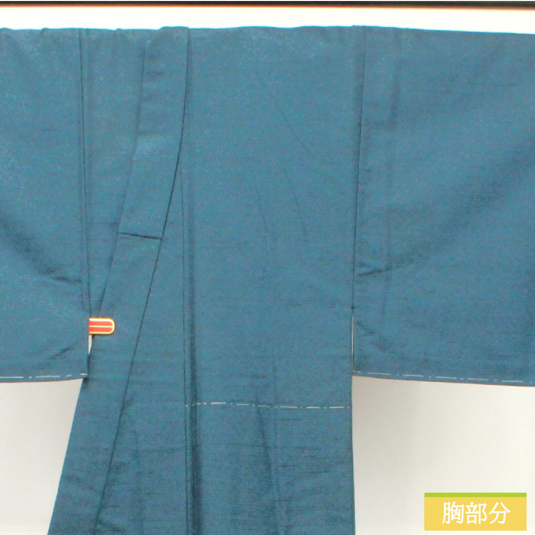 Men's wool, length 142cm, sleeve length 68.5cm, hexagonal pattern, basting thread included, unused, S rank, single layer, navy blue, 1119000762418