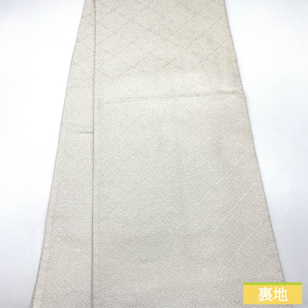 Formal white obi with a peony motif, pure silk, grade A, saaya pattern, 440cm long, accent pattern, suitable for formal wear with formal kimono. Product number: 1123015293311