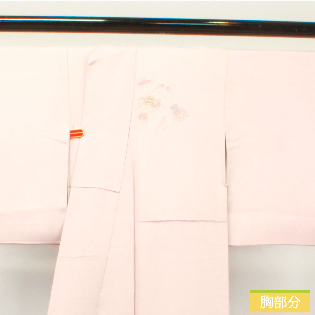 Homongi Pure silk Sleeve length 160cm Sleeve length 62.5cm Fading red Suzhou embroidery Shantou embroidery Treasure S rank Pink 1112003422413