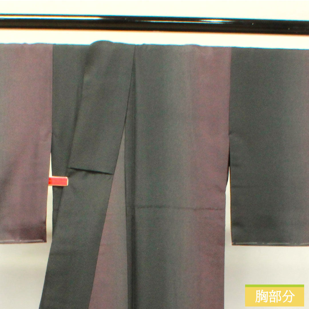 小紋 ポリエステル 身丈167.5cm 裄丈66cm 袷  HANAEMORI 洗える着物 ぼかし染 しつけ糸付き 未使用品  Sランク グラデーション系 1115003932599