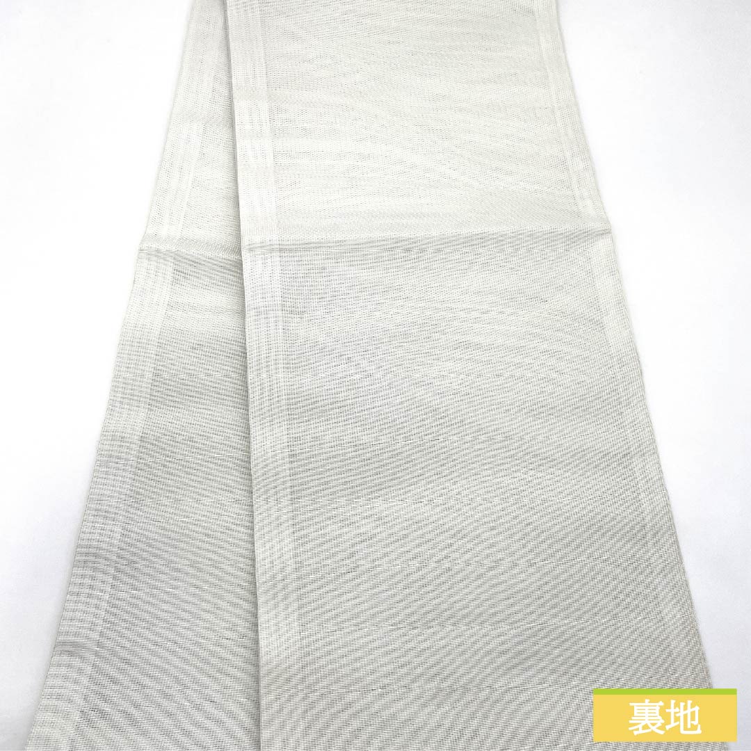(Kyobukuro obi) Nagoya obi Polyester S-rank Unohanairo (Deutzia flower color) Summer obi Kyobukuro obi Abstract pattern Obi length 364cm Fully patterned Semi-formal White 1124011312311 Open-ended