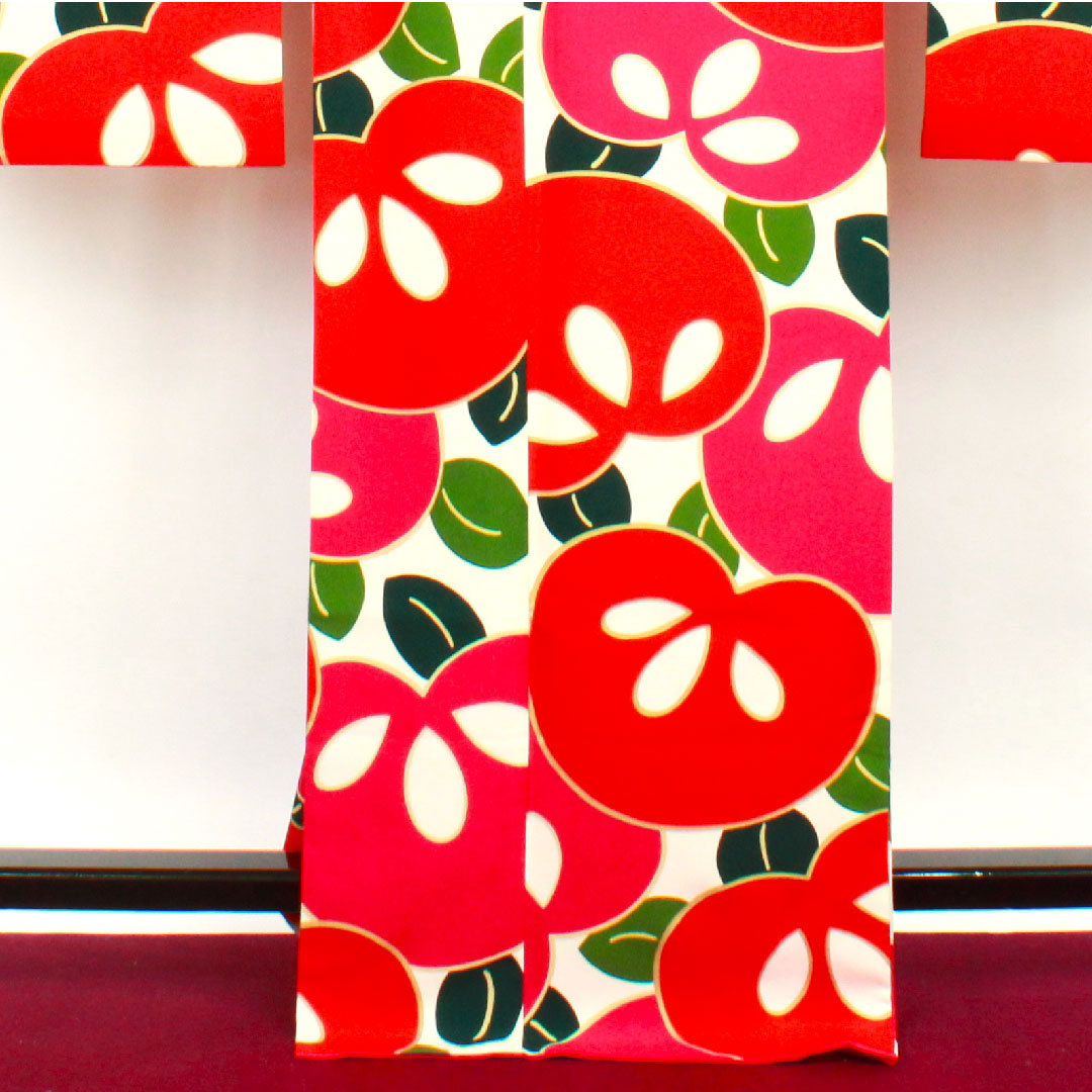 Long-sleeved kimono, length 170.5cm, sleeve length 67.5cm, lined, washable, Tachibana, poly, S rank, white, 1113001102611