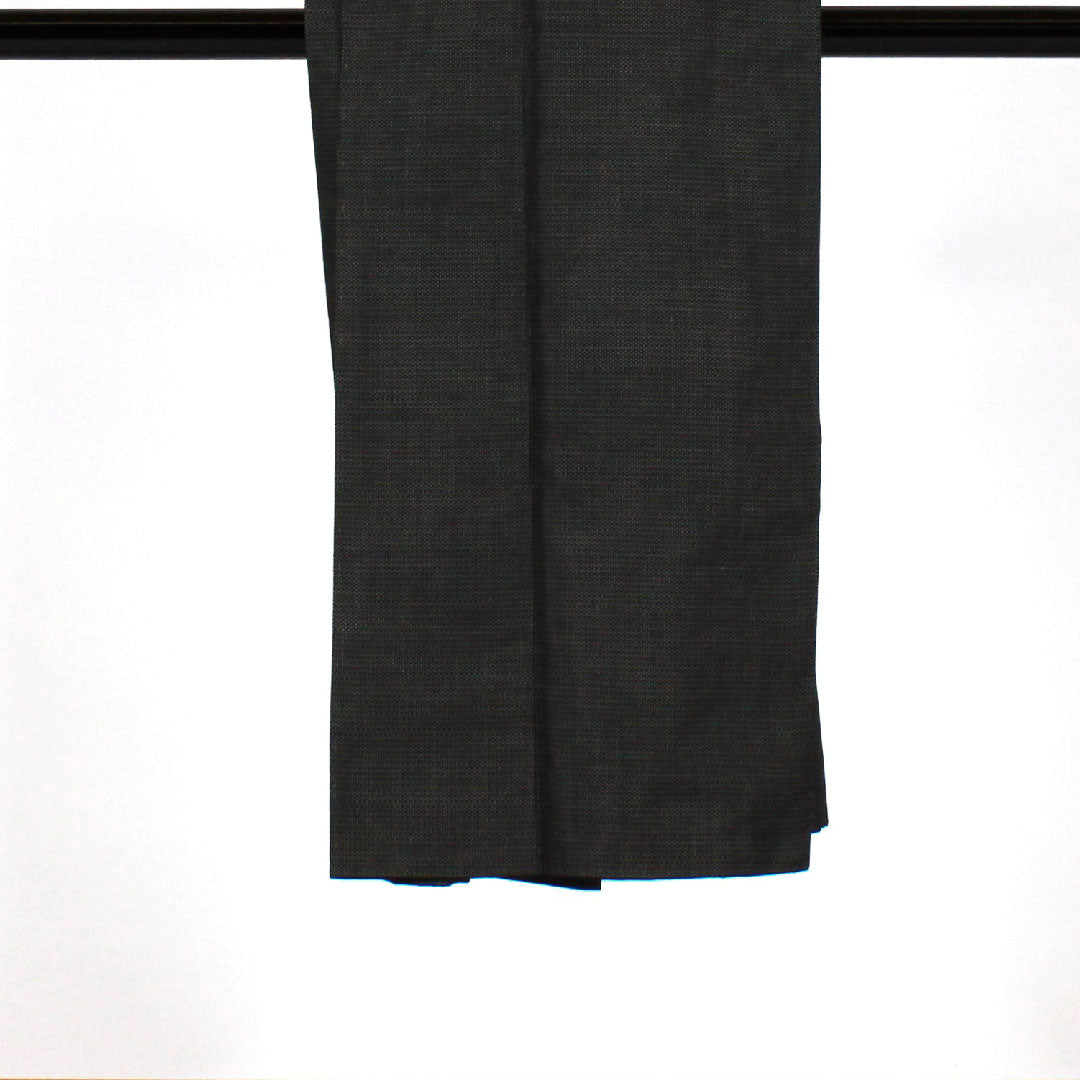 Men's, Length 140cm, Sleeve length 68cm, Cross-patterned ensemble, Pure silk, S rank, Lined, Black, 1119000272410
