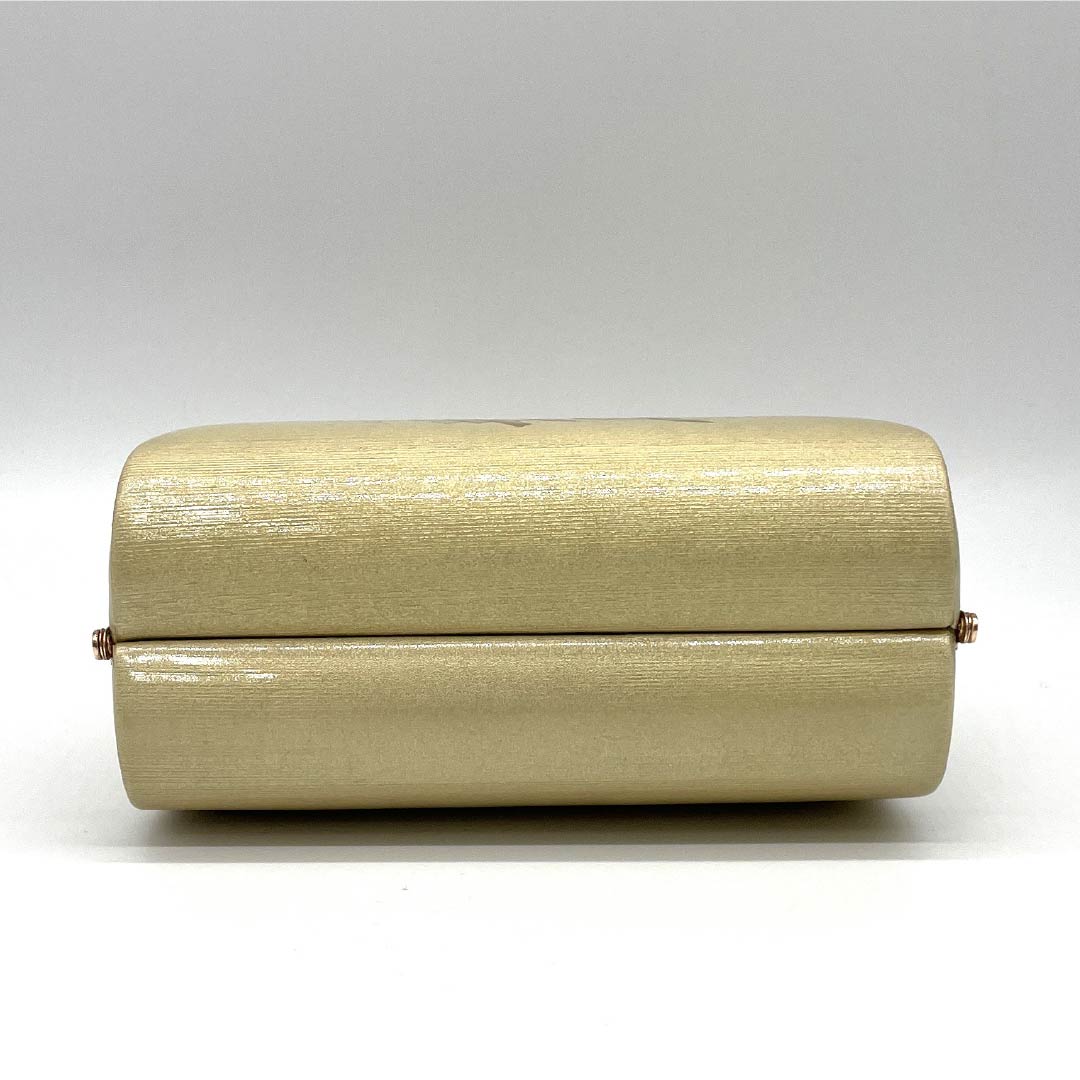 (Like New) Formal Zori and Bag Set, Grade A, Mother-of-Pearl Design, Size M, Yellow, 1133000373323
