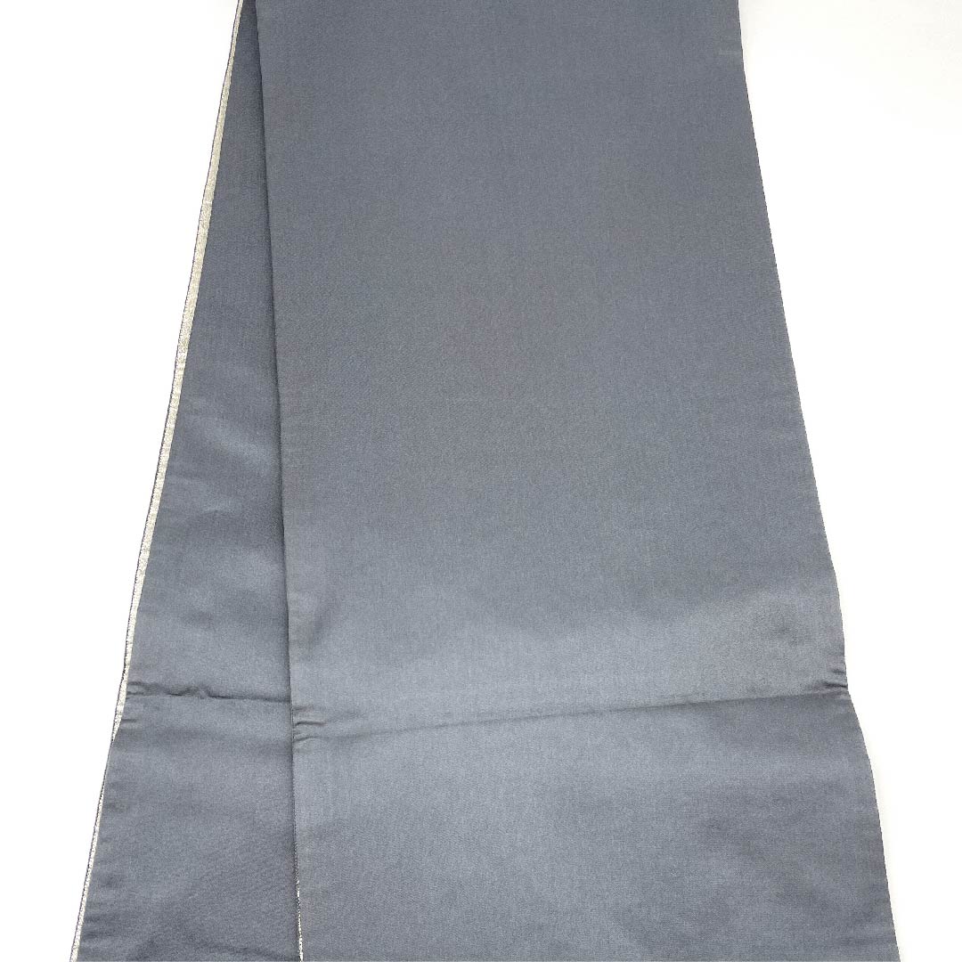 袋帯 水銀色（すいぎんいろ） 銀通し 唐草模様 帯丈430cm 正絹 Sランク 六通 セミフォーマル グラデーション系 1123008792399