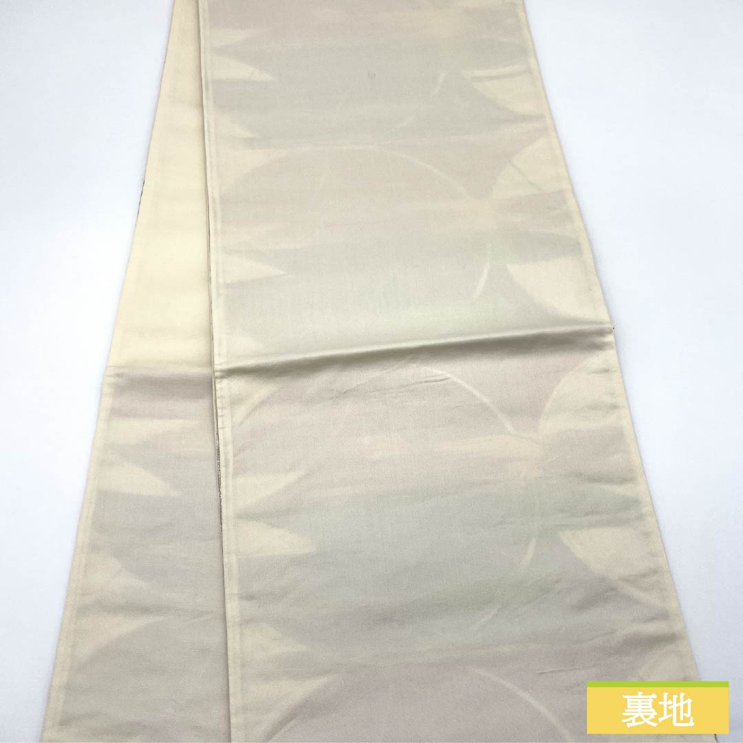 Fukuro Obi, pure silk, for furisode and tomesode, Shippo, obi length 428cm, S rank, six-way, formal, silver, 1123013562322