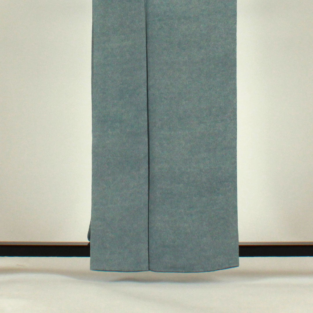 Komon Length 161cm Sleeve length 64cm Awase Edo Komon Kazuo Adachi Shark Butt-matching Three Aoi Silk S Rank Blue 1115001242317