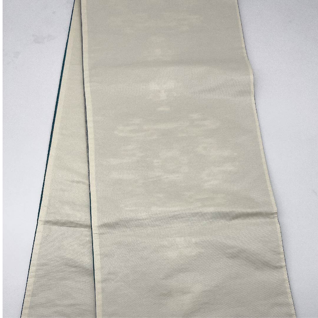 【未仕立】袋帯 正絹 NEWランク 碧色色（へきしょくいろ） ペルシャ文様    帯丈466cm 六通 セミフォーマル 緑系 1123009041419