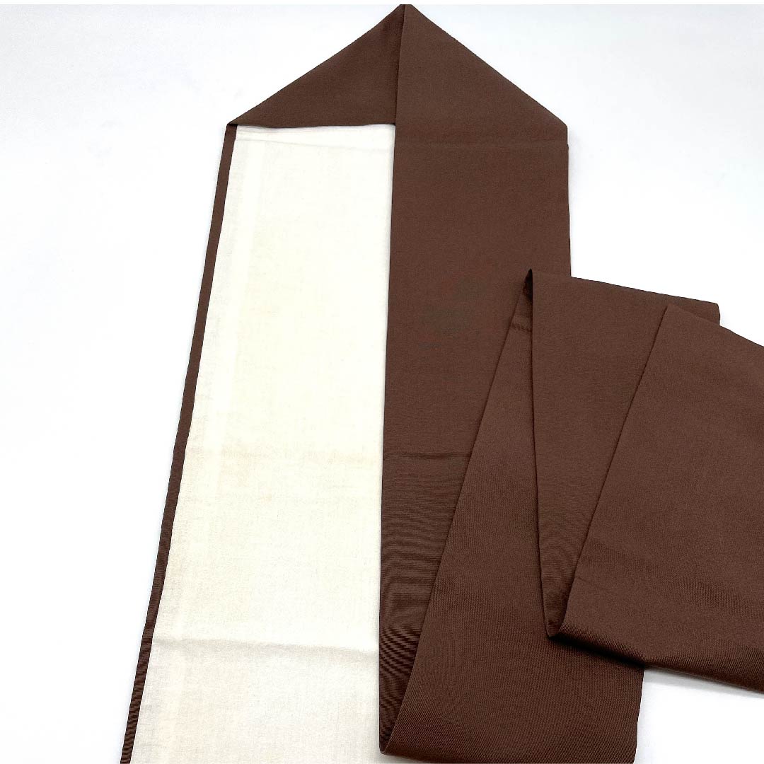 Nagoya obi, boiled black color, Shiose, floral pattern, dyed obi, obi length 375cm, pure silk, A rank, point pattern, semi-formal, brown, 1124003543314, Nagoya style