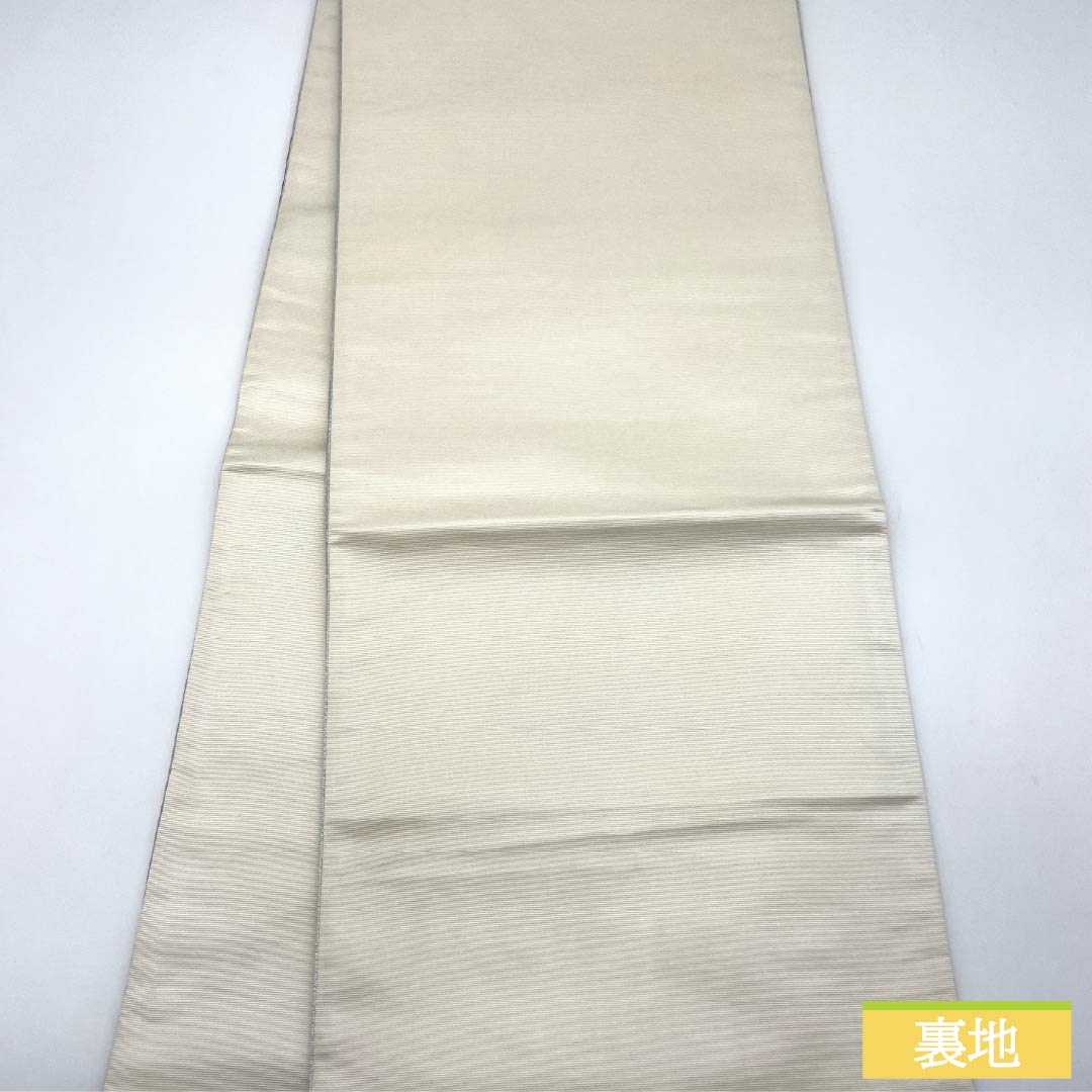 A-Rank Pure Silk Obi with Gold Accents, Tsujigahana and Layered Diamond Patterns, 426cm Long, Semi-Formal, Gradient Design, Item Number: 1123015193399