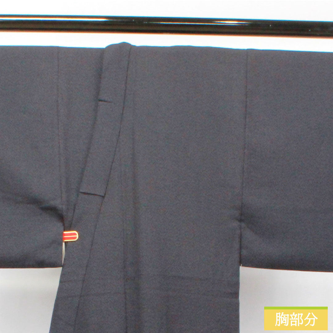 Men's pure silk, length 145.5cm, sleeve length 69cm, S rank, lined, black, 1119000682410