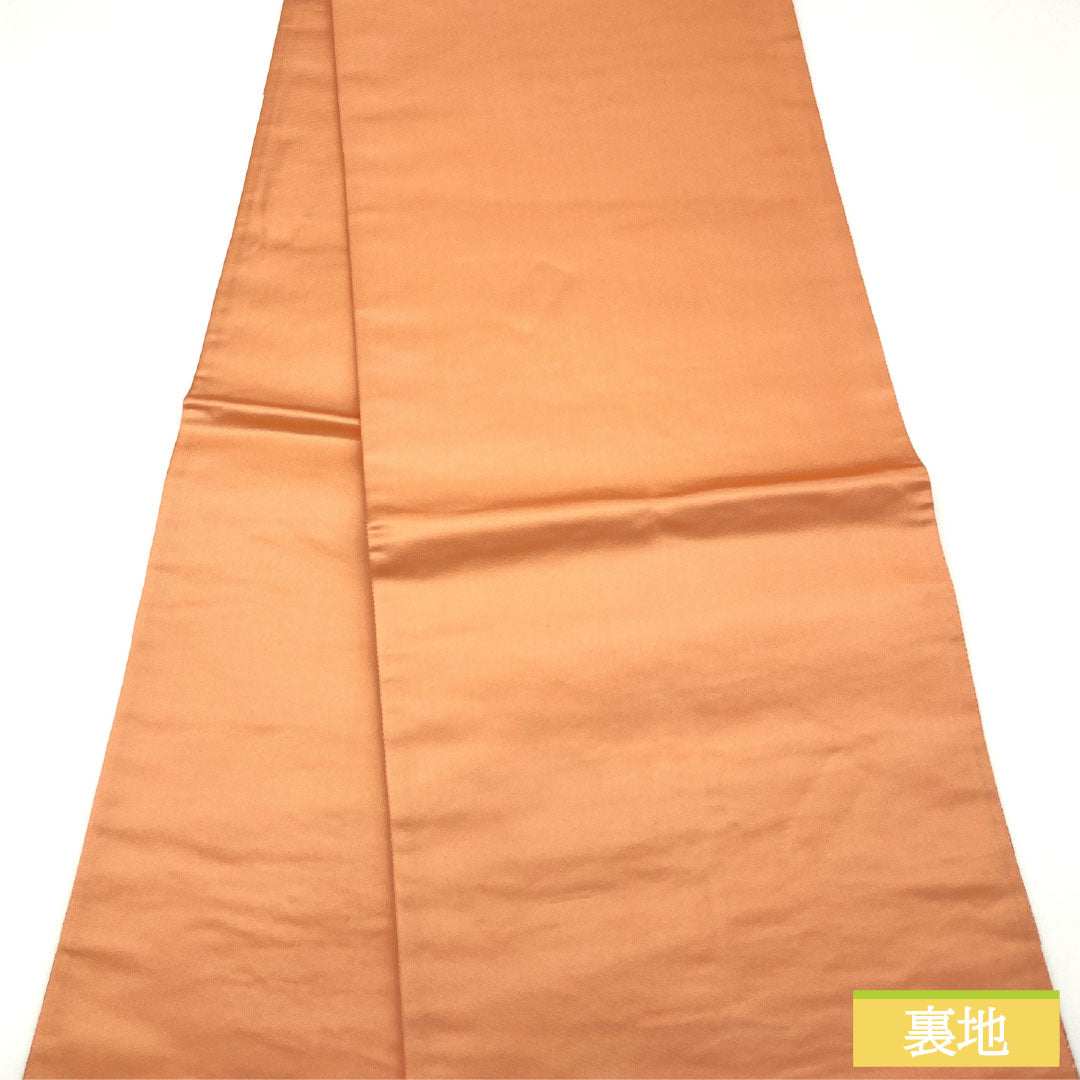 Fukuro Obi (Sash), Pure Silk, S-Rank, Nishijin Weave, Genuine Gold and Silk Leaf, Saijo Reika Design, Length 438cm, Six-Ply, Formal, Gradient Pattern, Product Number: 1123016142399