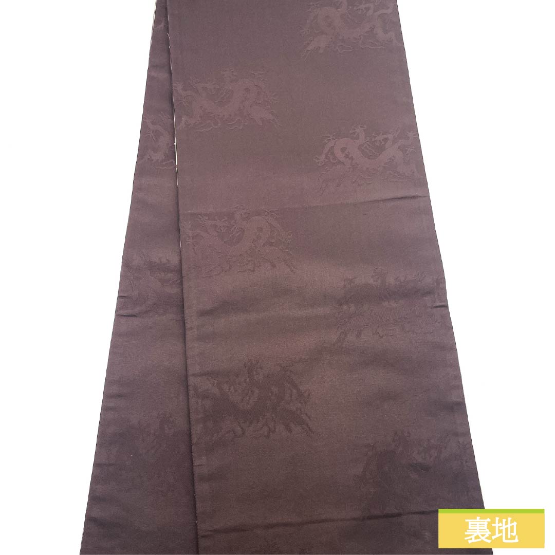 Fukuro Obi (sash) made of pure silk, S-rank, in gofun-iro (white powder-colored) with a Nishijin-ori (artist-made) floral pattern. Length: 444cm. Six-fold obi. Semi-formal. White. Product number: 1123015062311