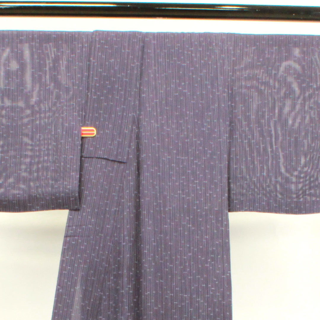Summer pure silk komon length 155.5cm sleeve length 62.5cm pale purple (poppy purple) bamboo silk S rank purple 1132000582320