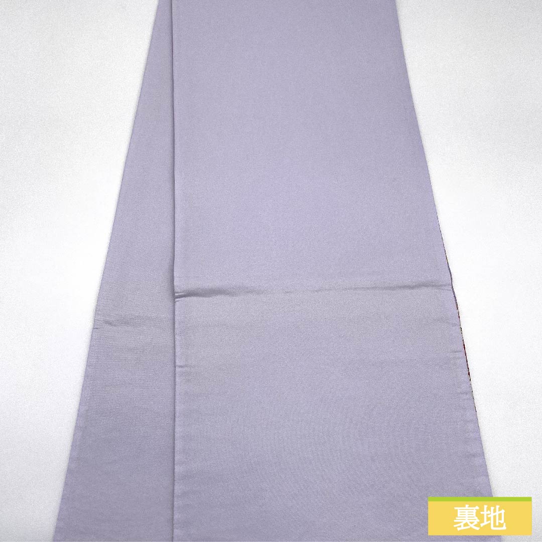 Fukuro Obi, Pure Silk, Pale Purple, Cherry Blossom, Length 446cm, S Rank, Six-way, Formal, Purple, 1123011642320