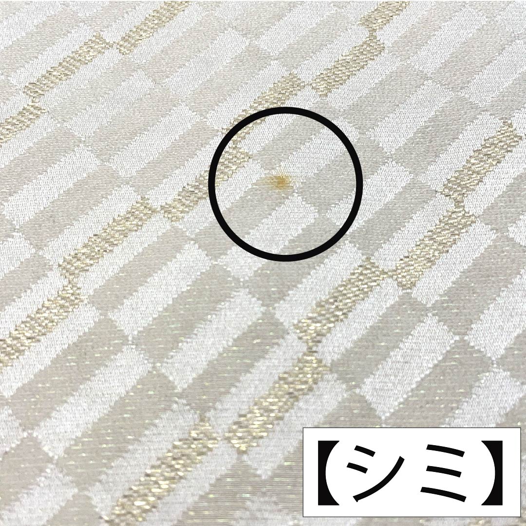 Obiage Silk A-Rank Formal White Geometric Pattern For Tomesode Length approx. 167cm Width approx. 30.5cm White family 1136004613911