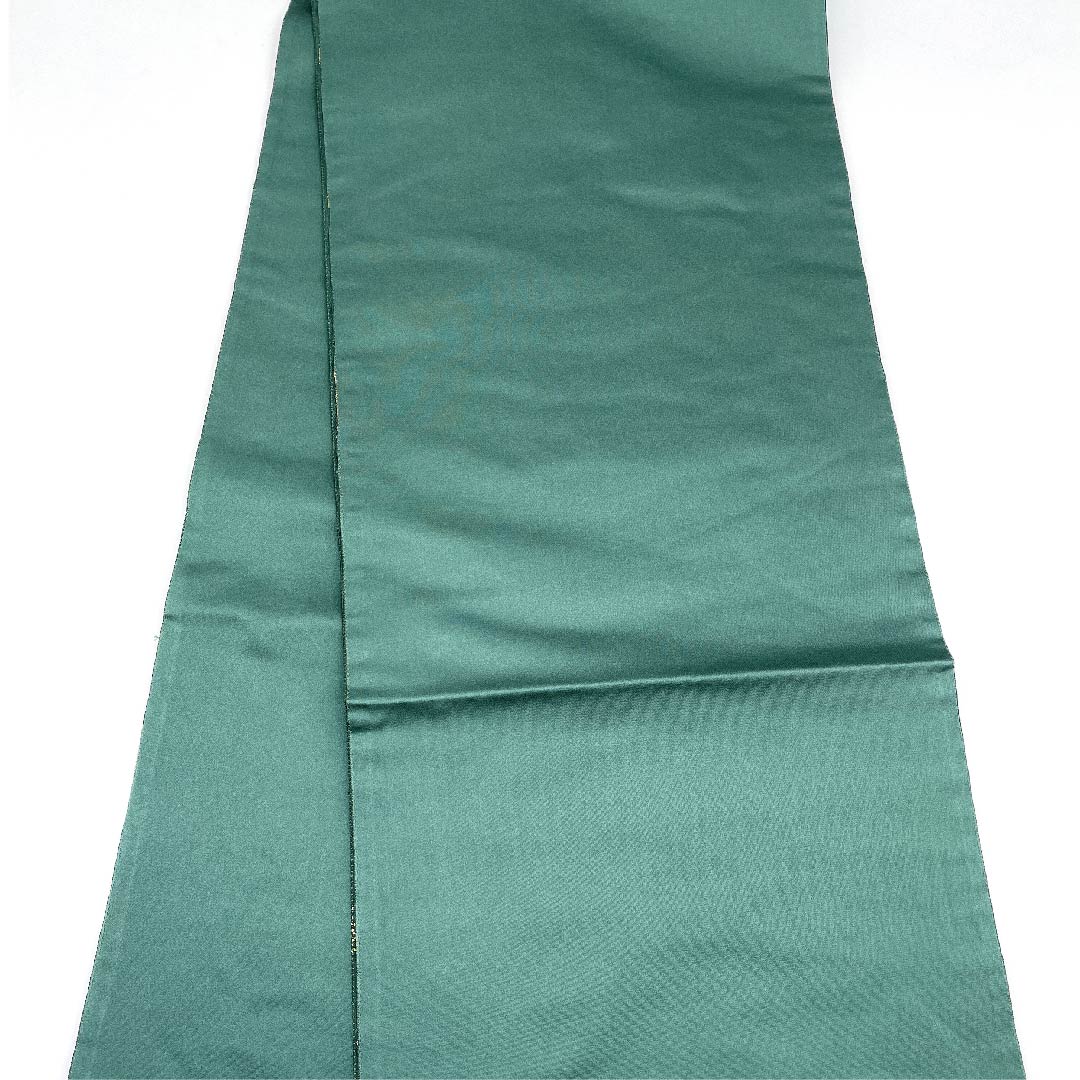 Fukuro Obi (Deep Green) Confetti Pattern Obi Length 436cm Pure Silk A Rank Six-way Semi-formal Green 1123009513319