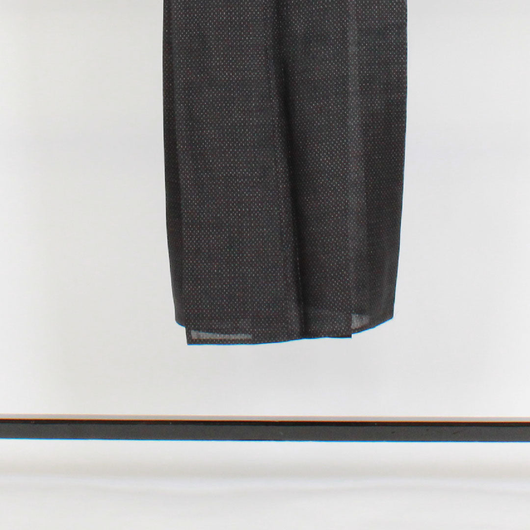 男物 身丈142cm 裄丈66cm 重要無形文化財 蚊絣 宮古上布 麻 Sランク 単衣 黒系 1119000172410
