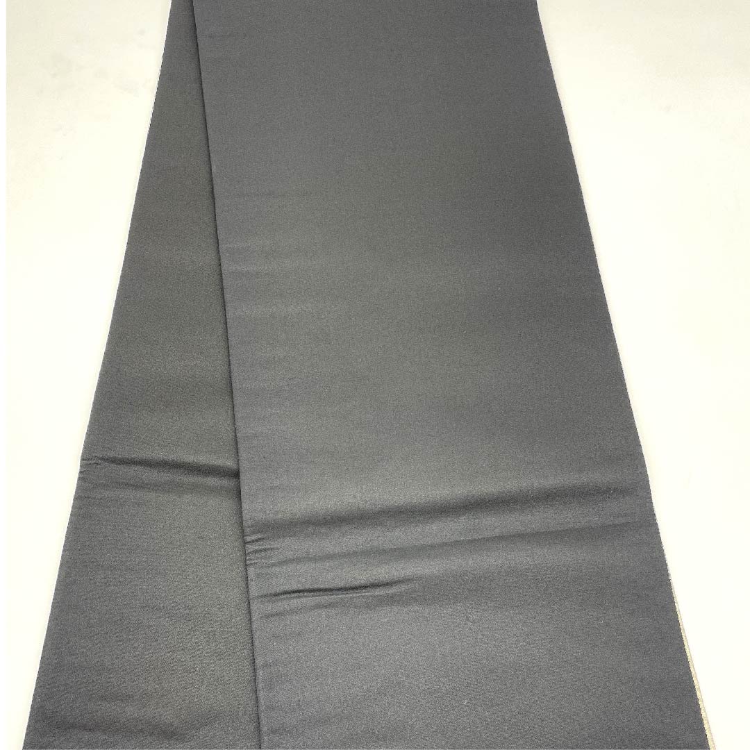 【未仕立】袋帯 正絹 Aランク 紀州茶色（きしゅうちゃいろ） 紫式部 扇 一蔵  帯丈462cm 六通 フォーマル グレー系 1123007943422