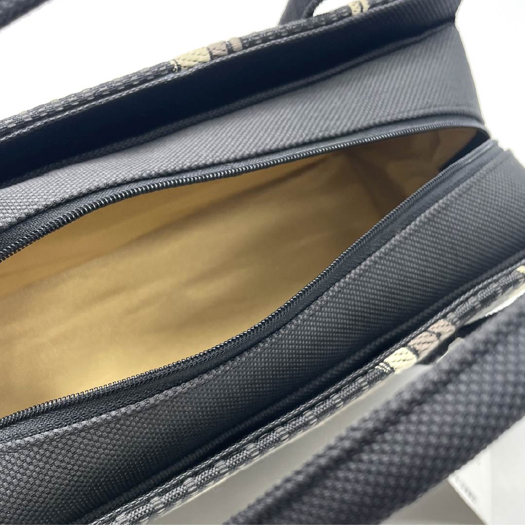 （新古品）和装バッグ カジュアル NEWランク 西陣織 利休バッグ 黒系 113900091110