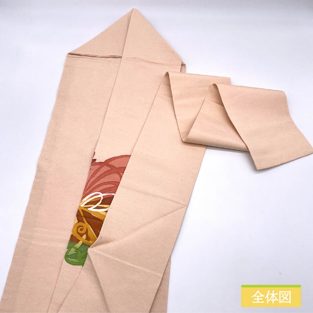 名古屋帯 乙女色（おとめいろ） 染め帯 抽象模様 帯丈328cm 正絹 Sランク ポイント柄 カジュアル ピンク系 1124007192313 名古屋仕立て