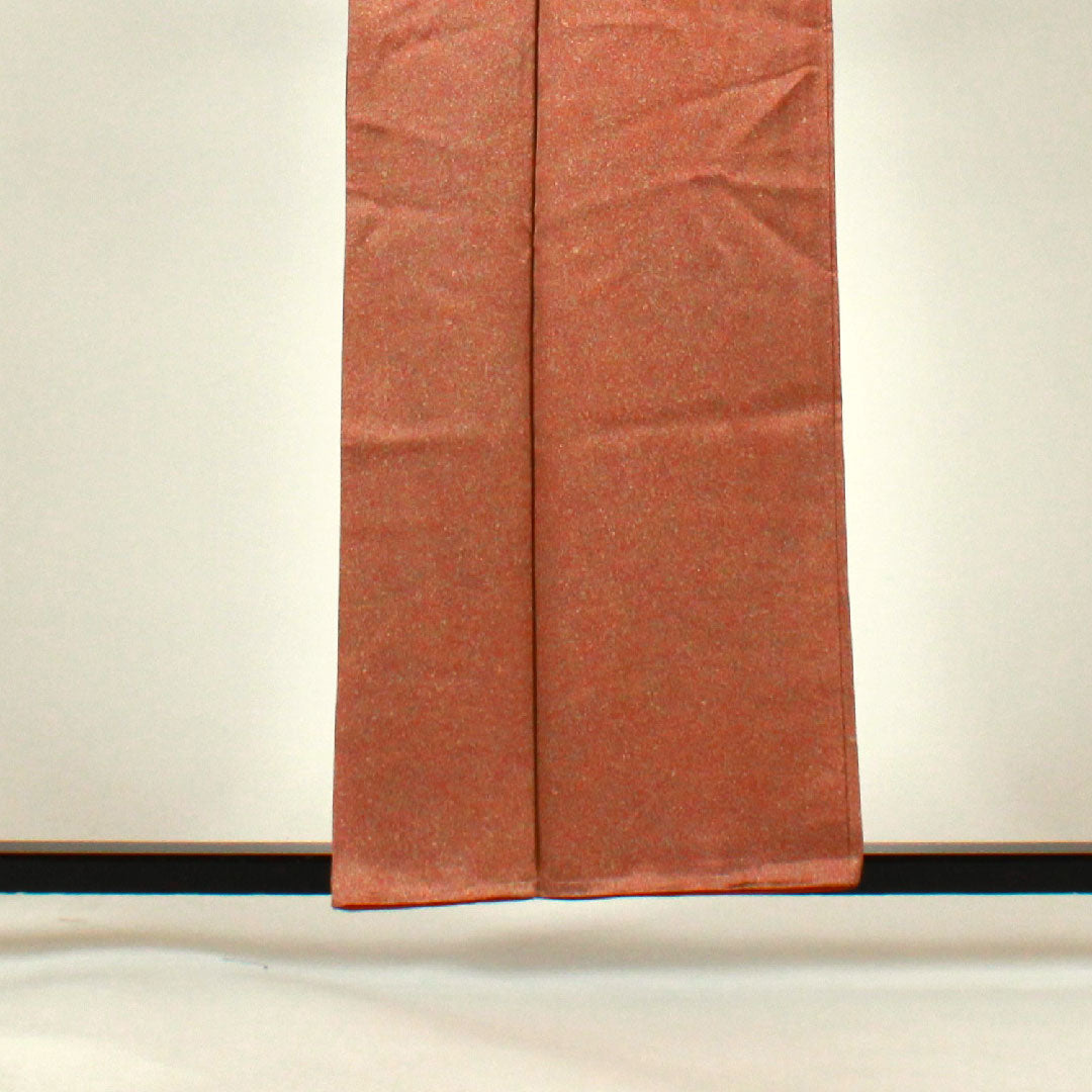 色無地 タタキ染 作家物 源氏車  身丈157cm 裄丈64.5cm 袷  正絹 Sランク 茶系 1114000382314