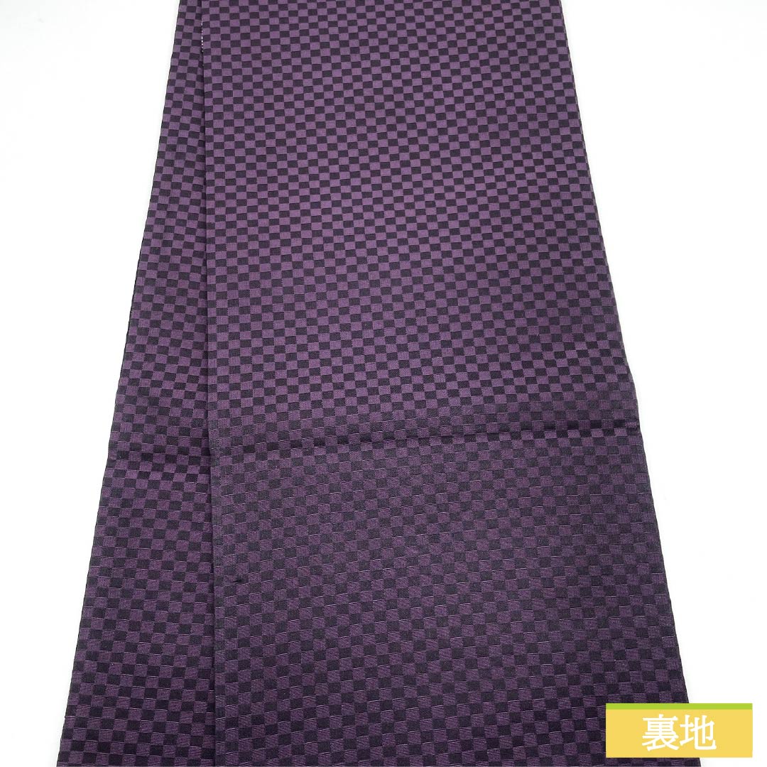 Formal, gradation-patterned, pure silk obi for formal kimono (tomesode) with an ancient seashell purple pattern and thick foil from the Shosoin treasure. Length: 448cm. S-rank. Six-fold obi. Product number: 1123014112399.