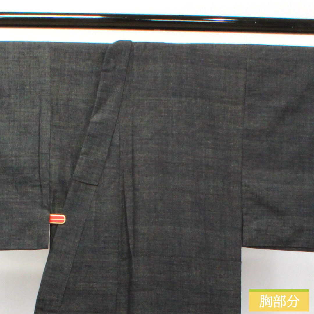 Men's pure silk, length 138.5cm, sleeve length 71cm, S rank, lined, black, 1119000662310