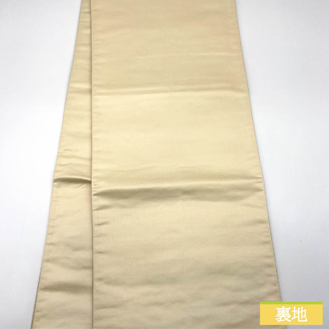 袋帯 正絹 Sランク 彩麗 引箔 留袖用 菊花 帯丈448cm 六通 フォーマル 金系 1123015222321