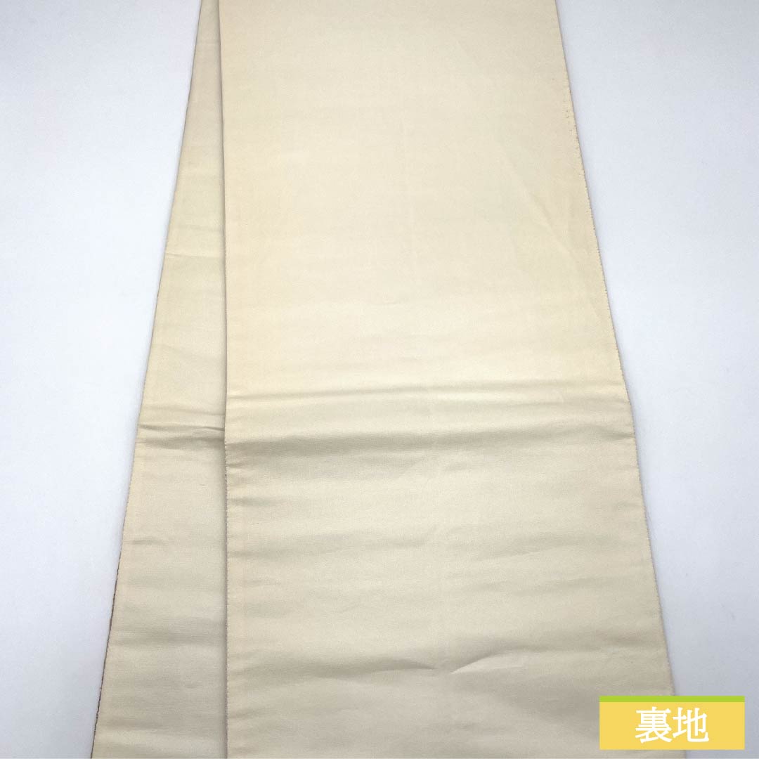 Formal, gold-tone, pure silk obi, A-rank, classic pattern, flower and bird motif for banquets, 436cm long, six-fold obi, suitable for formal wear. Product number: 1123015503321
