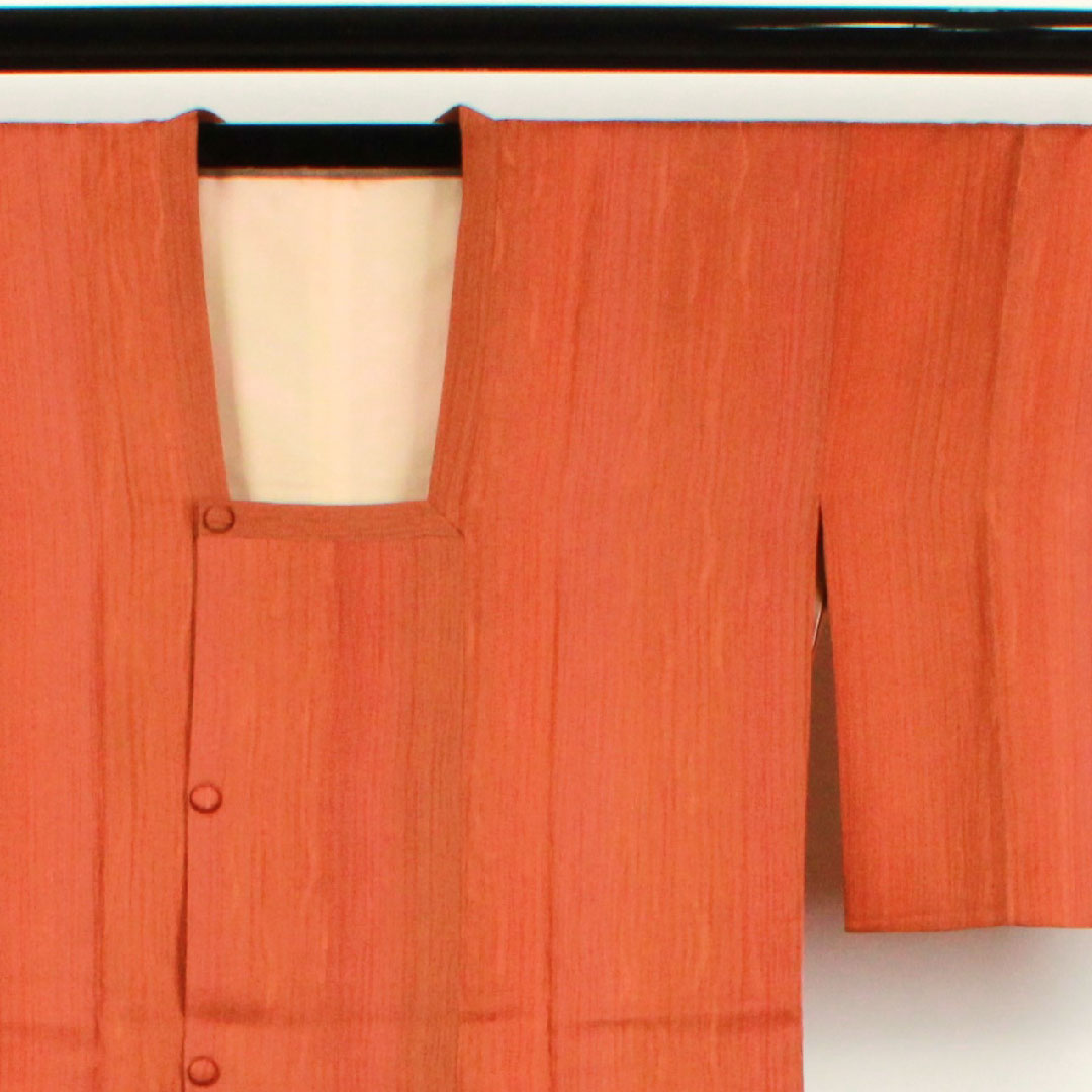 Michiyuki coat, length 93cm, sleeve length 63.5cm, birch color, blurred pattern, pure silk, A rank, lined, brown, 1117000503914