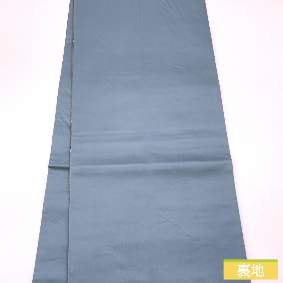 Fukuro Obi, pure silk, for Tomesode, with gold leaf, autumn wind sounds, butterfly, flute, obi length 446cm, S rank, six-way, formal, gradation style, 1123013892399
