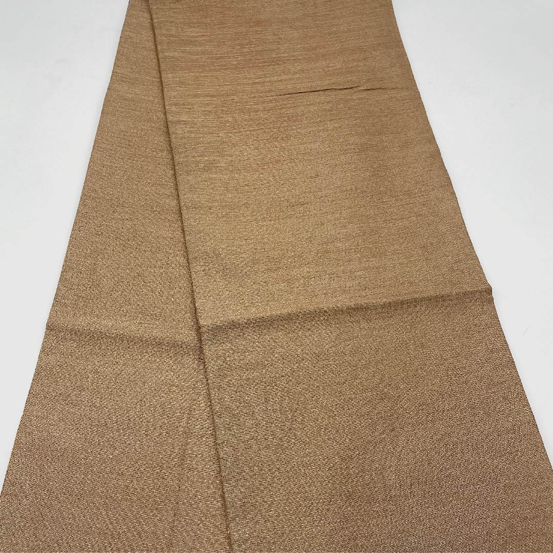 袋帯 駱駝色（らくだいろ） 辻ヶ花 ラメ 帯丈448cm 正絹 Aランク ポイント柄 フォーマル 茶系 1123005713314
