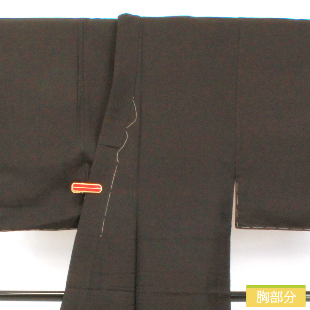 Men's pure silk, A-rank, length 139cm, sleeve length 66.5cm, chestnut color, lined, brown with basting threads, product number 1119001663314