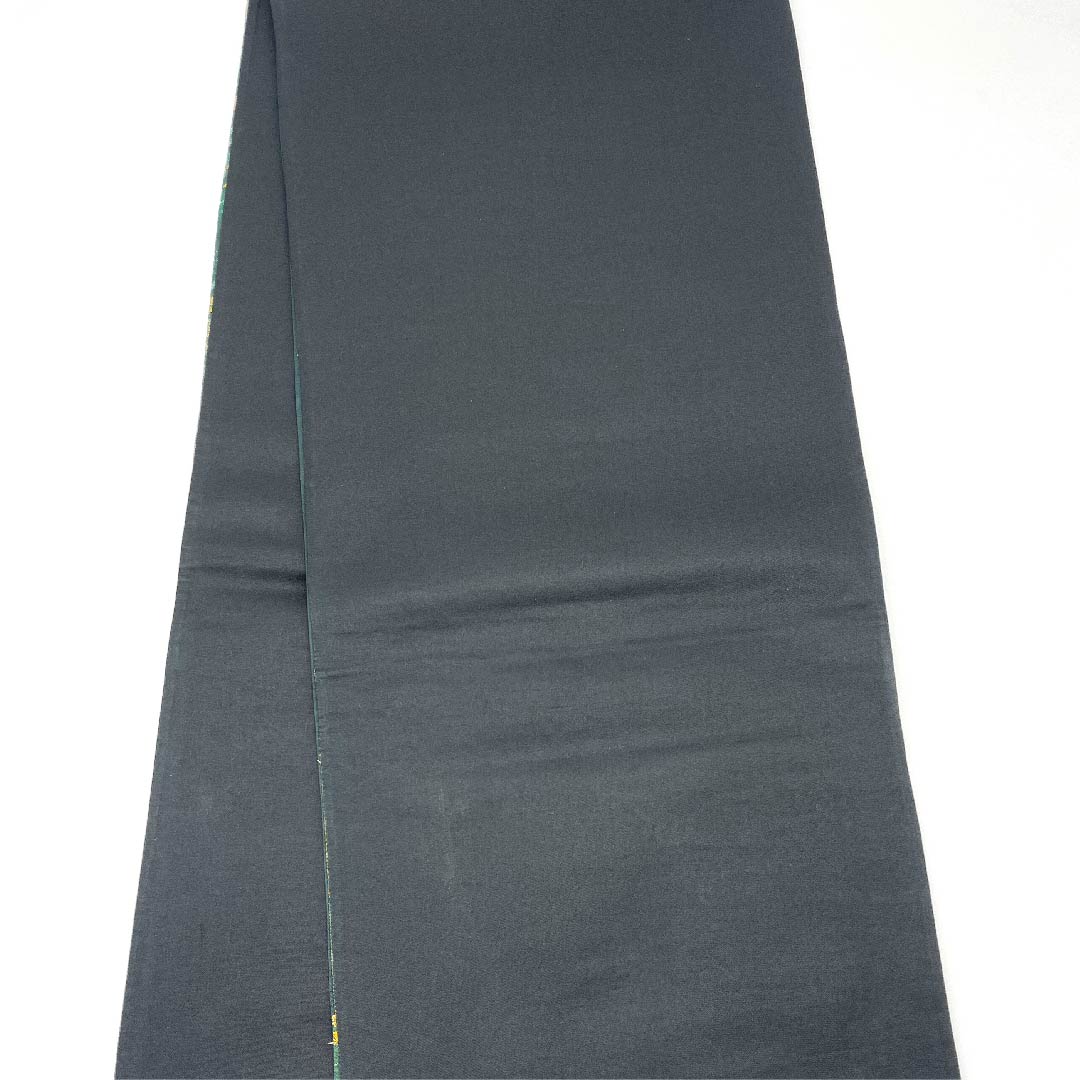 袋帯  ペルシャ模様 玉虫色 帯丈417cm 正絹 Sランク 六通 セミフォーマル 緑系 1123008432319