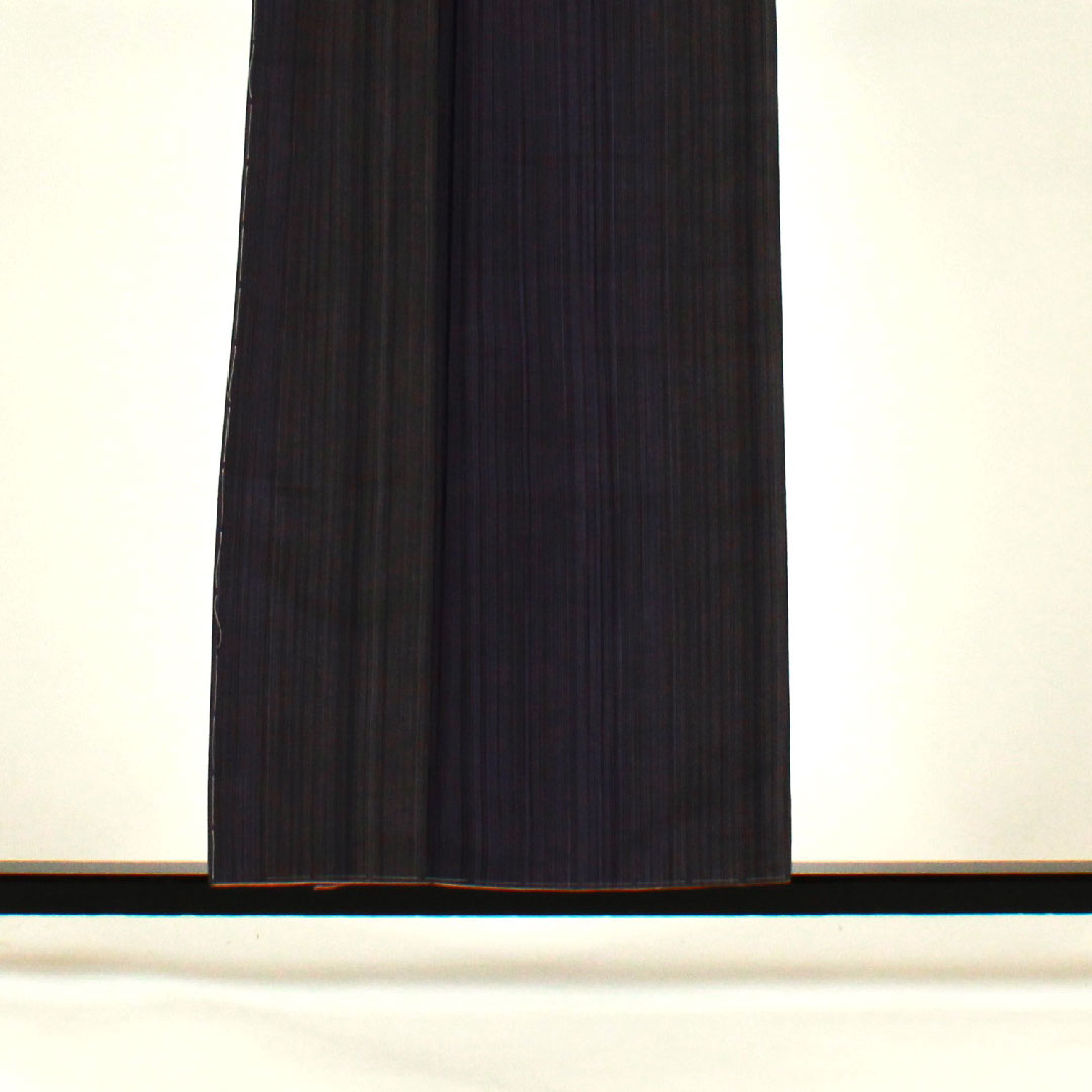 紬 身丈158cm 裄丈64cm 縞模様 正絹 Aランク 袷 紫系 1116001103320