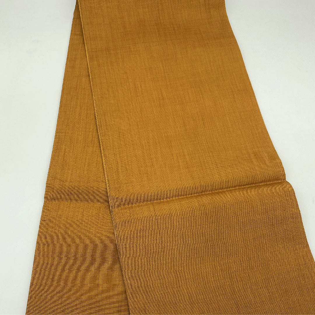 Fukuro Obi (Fragrance Dyeing) Flower Pattern Obi Length 420cm Pure Silk S Rank Point Pattern Casual Brown 1123005152314