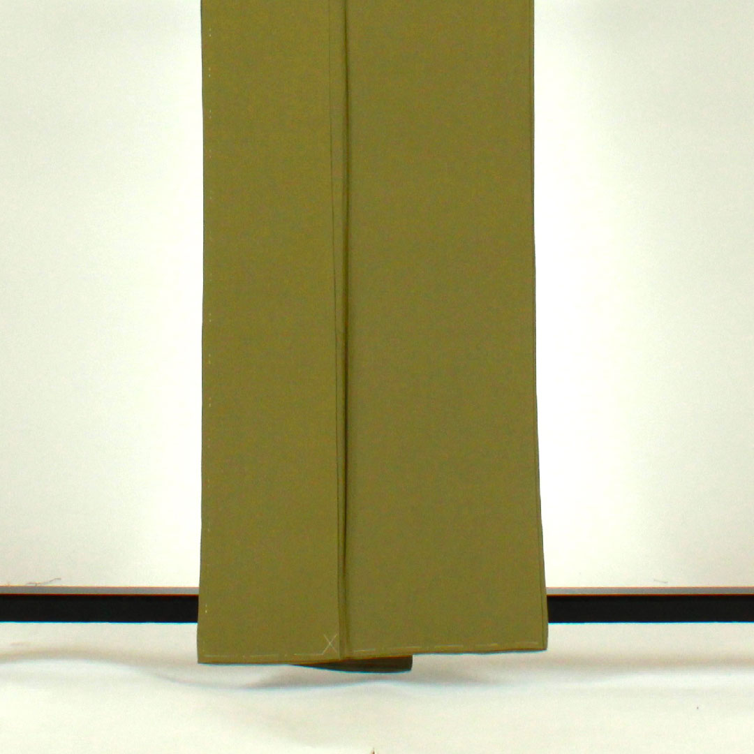 色無地 作家物 五三桐  身丈159.5cm 裄丈63.5cm 袷  正絹 Sランク 緑系 1114000432319