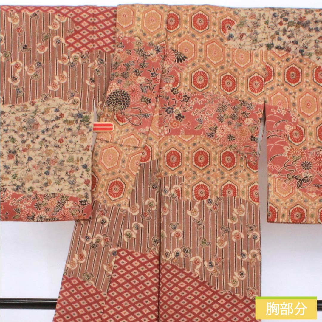 訪問着 正絹 Aランク 袷 身丈166.5cm 裄丈65cm 京紅型 古典柄 作家物 グラデーション系 1112006843599