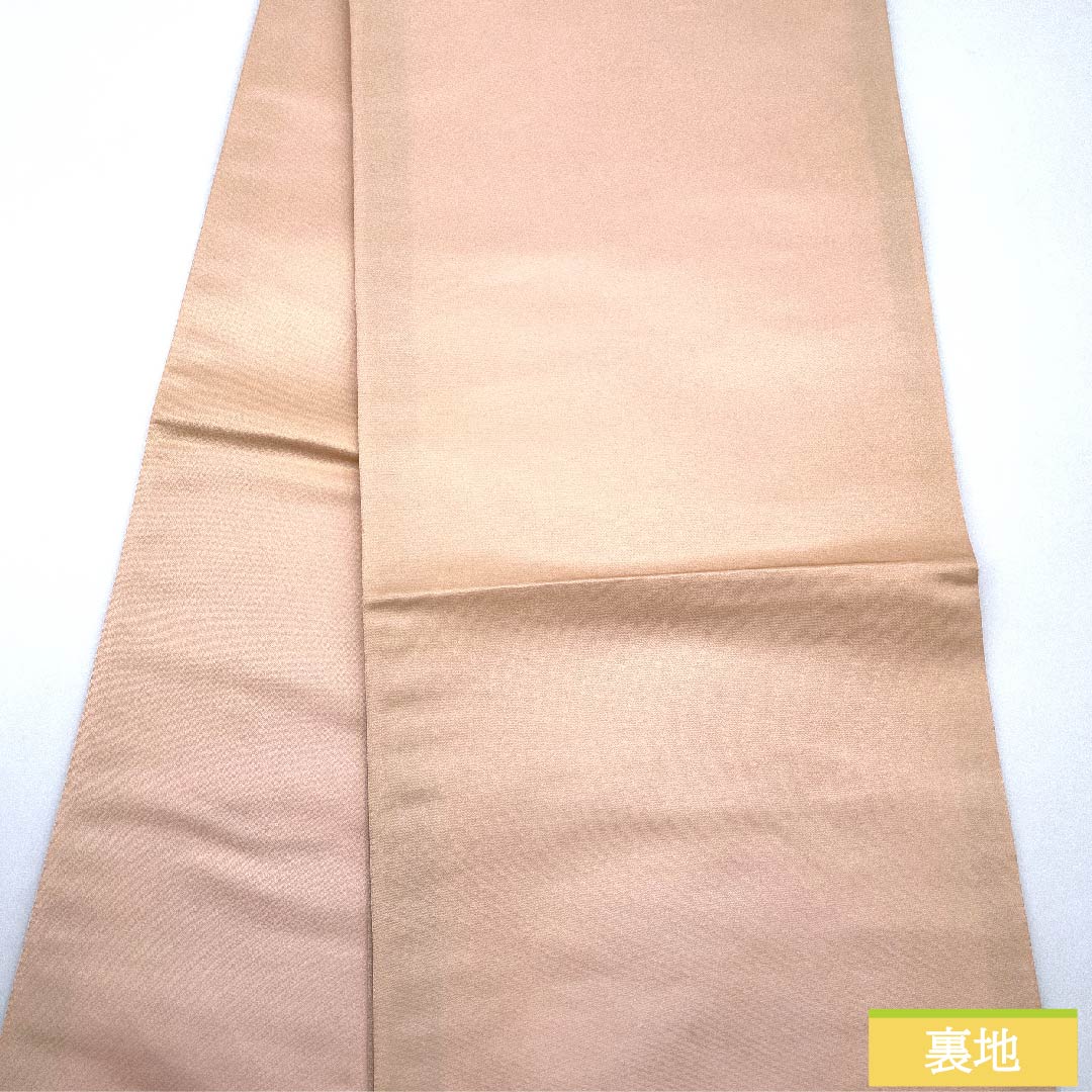 Simple Fukuro Obi, Horizontal Stripes, Length 446cm, Pure Silk, A Rank, Pointed Pattern, Semi-Formal, Gradient Style, 1123010753399