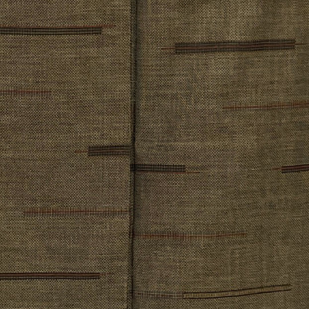 Oshima Tsumugi, Length 163cm, Sleeve length 66cm, Warp and weft ikat, Geometric pattern, Pure silk, S rank, Awase, Brown, 1116001182414