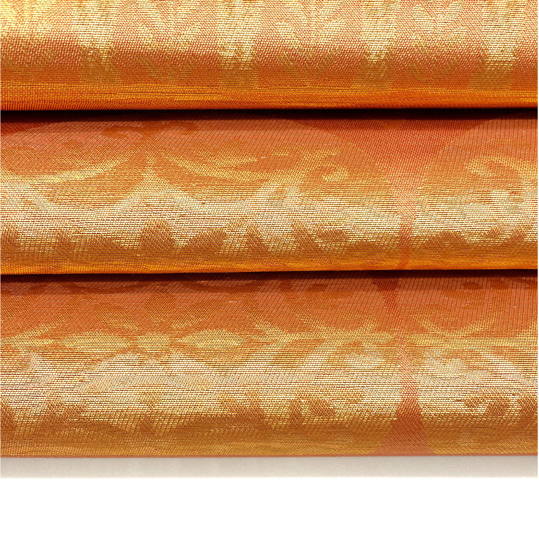 [Unstitched] Fukuro Obi, Silk, S Rank, Classic Pattern, Kihara Textile. Obi length 428cm, Rokutsu, Semi-formal, Vermilion, 1123002592316