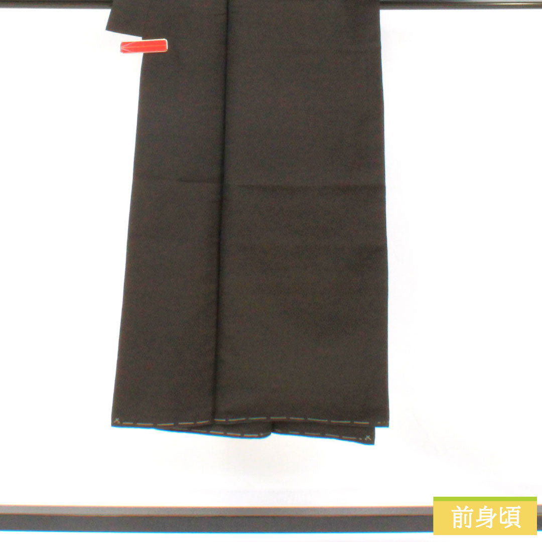 Men's pure silk, A-rank, length 139cm, sleeve length 66.5cm, chestnut color, lined, brown with basting threads, product number 1119001663314