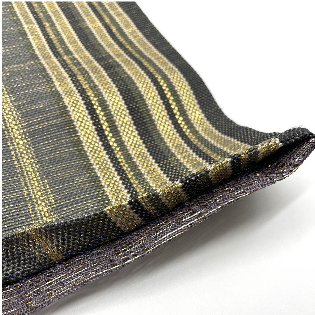 Fukuro Obi with Geometric Pattern, Made by Hinaya, Length 447cm, Pure Silk, S Rank, Full Length, Casual, Gradient Style, 1123005622399