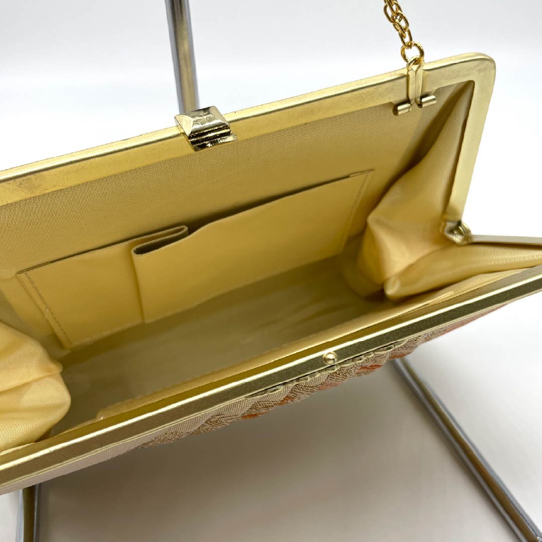 Formal Japanese Style Bag, Rank A, Saga Nishiki with Auspicious Motifs and Gold, 113900072321